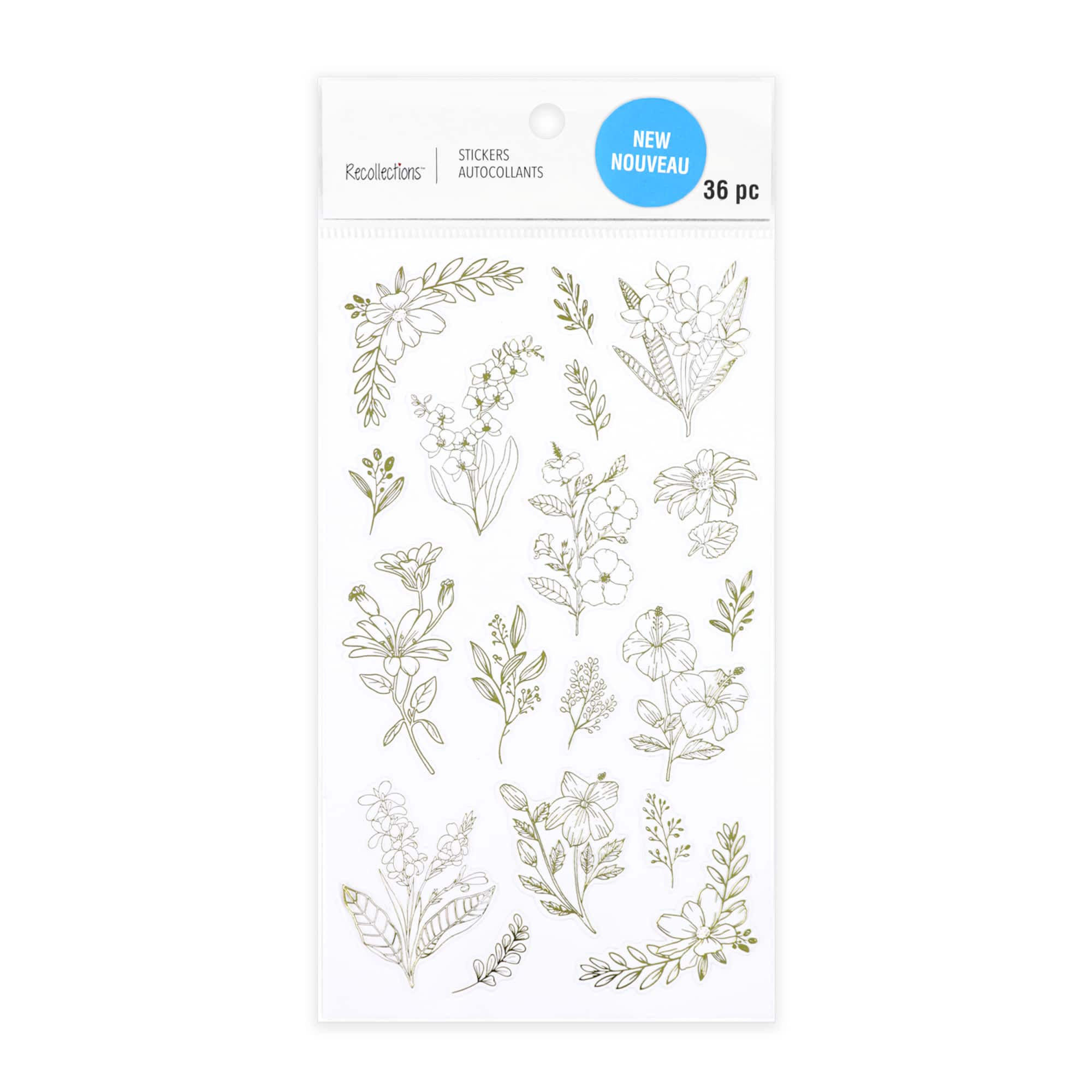 Gold Flower Stickers by Recollections™